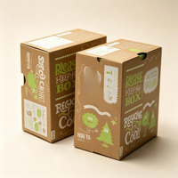 Boîte d'expédition en carton ondulé en gros, boîte en carton kraft, emballage écologique pour fruits, emballage cadeau, emballage de colis postal