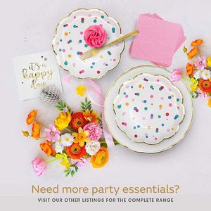 Reinforced Gifts <b>Bags</b> with Handles Polkas Dot Party for Birthday Baby and Bridal Showers Wedding Celebrations Paper <b>Bags</b> - Product Image 4