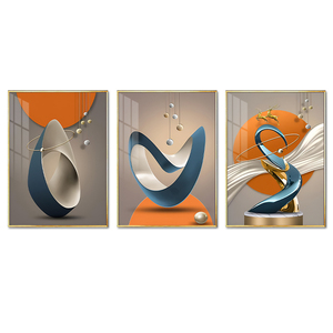 Hiện Đại Ba-Mảnh Thiết Lập Trừu Tượng Phun Sơn Nghệ Thuật Mỹ Sứ Tường Trang Trí Cho Nhà-Nhà Vẫn Cuộc Sống Bức Tranh - Product Image 4