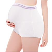 Culottes jetables en maille douce et respirante pour la maternité post-partum, sous-vêtements d'hôpital pour la récupération après une césarienne, lot de 5