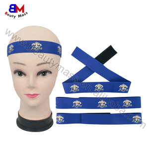 Bán Buôn Tùy Chỉnh Ren Tan Ban Nhạc Ren Ban Nhạc Với Logo Sang Trọng Có Thể Điều Chỉnh Đàn Hồi Tóc Ban Nhạc Cho Tóc Giả - Product Image 4