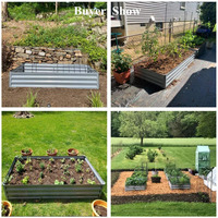 Planteur surélevé en métal pour légumes et fleurs, lit de jardinage polarisé, boîtier de jardinage surélevé en acier