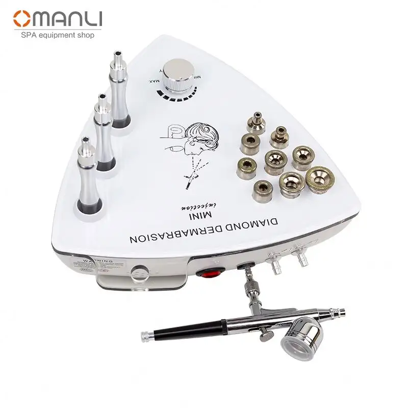 2 In 1 Strong Suction Vacuum Blackhead Removal Tool Diamond Micro Dermabrasion Beauty Machine