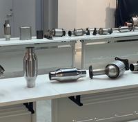 DX Catalyseur Rond Universel de Haute Qualité Convertisseur de Rotation de Catalyseur d'Echappement Automatique à Trois Voies