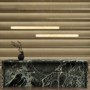 Lampade a Sospensione Lineari Minimaliste in Marmo per Cucina, Bar e Ristorante, Lampadario in Alabastro per Tavolo da Pranzo - Product Image 3