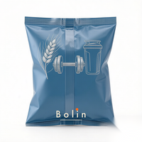 Sachet de café en aluminium de qualité alimentaire de petite capacité, scellé sur trois côtés, avec bande de soudure centrale, pour emballage de gâteaux