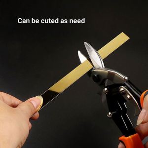 1M Stainless Steel Decoration Line Strip <b>Mirror</b> <b>Stickers</b> Room Decor for Wall Background Ceiling Waist Line Plane <b>Tile</b> <b>Sticker</b> - Product Image 2