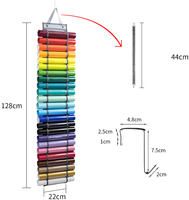 Supports de rangement pour rouleaux de vinyle, à suspendre sur la porte ou au mur, organisateur mural 24/48/12, idéal comme cadeau