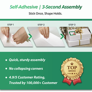 Boîte de papier de Noël en stock de qualité supérieure durable et personnalisable fabriquée avec une impression festive pour l'emballage de cadeaux mondiaux et la vente au détail - Product Image 3