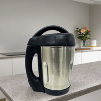 Upower Vegan German Electric Food Processor Juicer Mixer Pembuat Susu dengan Kapasitas 500-1300ML Daya 800-1000W Stainless Steel