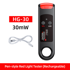 Fiber Test Pen <b>Rechargeable</b> 10km Visual Fault Locator Red <b>Light</b> Source with 2.5mm Universal Port for FTTH Maintenance - Product Image 2
