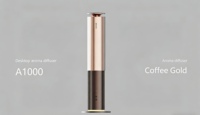 Diffuseur d'huiles essentielles de luxe en aluminium pour bureau, rechargeable, contrôle intelligent par application, parfums jusqu'à 200 m³