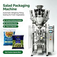 Peseuse multitête Machine automatique d'emballage de sachets de légumes surgelés Machine d'emballage de sachets de salade verte de légumes frais