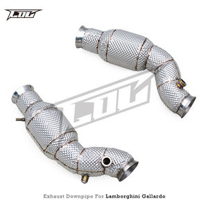 ท่อร่วมไอเสียแบบ OEM สำหรับ Lamborghini Gallardo 5.0L ปี 2004-2007 รุ่น Street Car วัสดุ SUS304 พร้อมท่อแคทแบ็ก - Product Image 3