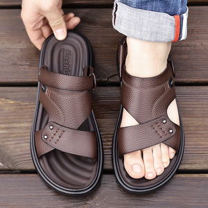 Men's Lightweight Cushioning Sports Casual Open Summer Outdoor Walking Beach Sandals Waterproof Breathable Arch <b>Support</b> Steel - Product Image 3
