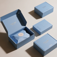 Boîtes d'expédition en carton ondulé personnalisées avec logo imprimé, boîtes cadeaux pliables en papier noir, emballages d'expédition personnalisés en gros