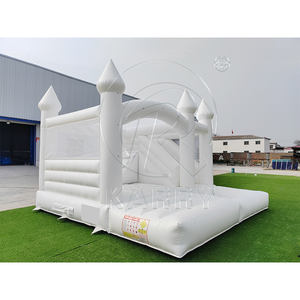 Venta Directa de Fábrica: Combo Inflable para Fiestas, Castillo Hinchable Blanco con Tobogán y Piscina de Pelotas - Product Image 4