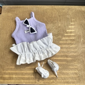 ZHONGYA Huisdier Ins Hond Pluizige Slip Fairy Binnenlaag Gestapelde Schattige Rok Effen Kleur Alle Seizoenen Schattig Jurkje voor Puppy - Product Image 4