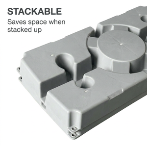 Base <span class=keywords><strong>de</strong></span> Montaje en Suelo para <span class=keywords><strong>Equipos</strong></span> HVAC YOD <span class=keywords><strong>de</strong></span> 38*18*3 Pulgadas, Mini Split Antivibración, Placa <span class=keywords><strong>de</strong></span> Plástico para Desviar Agua del Condensador del <span class=keywords><strong>Aire</strong></span> <span class=keywords><strong>Acondicionado</strong></span> - Product Image 2