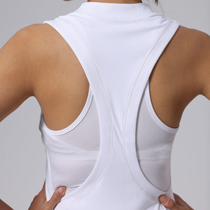 Nouvelle Robe de Tennis Sans Manches en Maille Respirante pour Femme avec Demi-Zip, Dos Plissé, Idéale pour le Padel et le Pickleball – Tenue de Tennis Estivale - Product Image 4