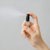 Flacon pulvérisateur vide en verre transparent rechargeable pour échantillons de parfum, mini flacon de 2 ml, 3 ml, 5 ml, 10 ml, vente en gros