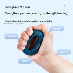 Anillo de Ejercicio de Silicona Ajustable de Alta Calidad con Logotipo Personalizado, de 20 a 80 Libras, para Entrenamiento de Dedos y Fortalecimiento de Agarre - Product Image 2