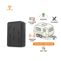 Localizador de Remolques y Caravanas 4G LTE Sin Cables, 1200mAh, Geocerca, Vibración, Exceso de Velocidad, Alerta de Bajo Consumo, Rastreador GPS Inalámbrico Portátil