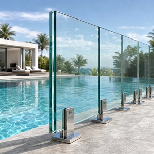 Verre feuilleté trempé transparent 8+1,52+8 mm pour clôture de balcon extérieur, panneaux de garde-corps en verre de sécurité certifiés SGCC AS/NZS 2208 - Product Image 1