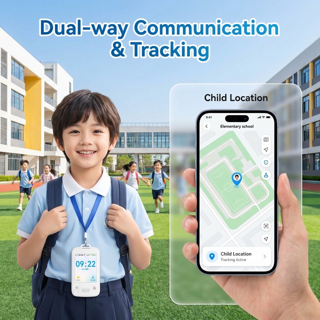 4G Android System APP Support 2.83-inch Touch Screen SOS Call Child Worker Use E-ID Card Smart Kids Phone with Sim Card GPS