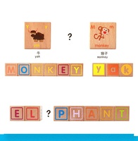 YC OEM cube personnaliser motif de couleur lettre numérique matériel paquet créer propre marque oem langue locale cube en bois pour les enfants