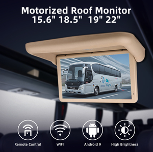 Écran de voiture <span class=keywords><strong>Android</strong></span> 18,5 pouces OEM du fabricant, Full HD, moniteur de toit motorisé rabattable pour bus, TV 12-24V, écran pour véhicule commercial - Product Image 1