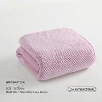 Factory Direct Heavyweight Pineapple Texture Coral Fleece Quick-Dry Solid Color Face Towel Soft Absorbent Unisex Child Washcloth