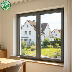 Fenêtre coulissante en aluminium insonorisée et résistante aux impacts d'ouragan avec moustiquaire en acier inoxydable pour hôtel et appartement - Product Image 3