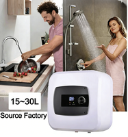 Chauffe-Eau Électrique Portable en Acier Inoxydable de 15L, 25L, 30L pour la Maison – Petit Chauffe-Eau Instantané à Stockage