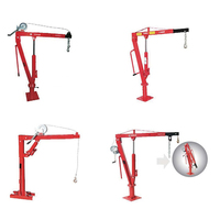 Pliage hydraulique pliable essence élévateur portable mini moteur palan boutique grue 0.5 tonnes 3 tonnes