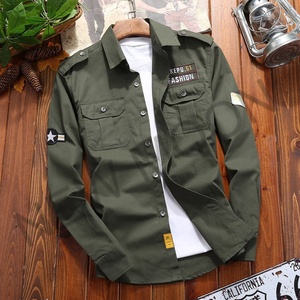 Camisa de Trabajo Informal Personalizada, Transpirable, para Exteriores, de Algodón, Manga Larga, para Hombre, Camisa de Algodón al por Mayor - Product Image 5