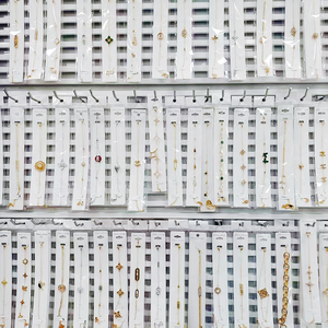 Accessori in Ottone di Alta Qualità ed Economici, Gioielli Impermeabili con Collana, Orecchini, Bracciale e Anello con Zirconi, Fornitori Personalizzati all'Ingrosso - Product Image 1