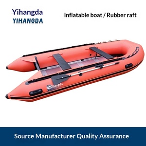 Yihangda Çevre Koruma PVC Kauçuk Bot Sel Kontrolü Alüminyum Alaşımlı Tabanlı Kayak Balıkçı Botu <span class=keywords><strong>3</strong></span>+ Gaz Hazneli Kürek - Product Image 3