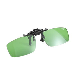 Led <b>Clip</b> On Safety Glasses Green Lens Anti Fog Plastic <b>Frame</b> For Lab Use - Product Image 2