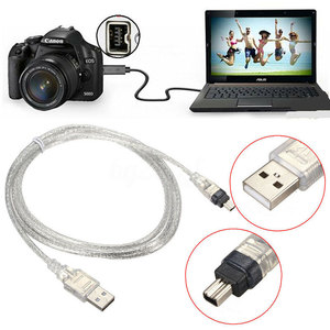 Cable de Datos <span class=keywords><strong>USB</strong></span> 2.0 a IEEE1394 <span class=keywords><strong>FireWire</strong></span> de Cobre para Conexión de Cámara (Conectores 6P/9P) - Product Image 3