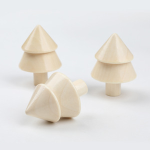 Figurine d'arbre de Noël en bois naturel, jouet en bois à double couche pour enfants, ornement de décoration pour la maison - Product Image 3