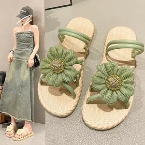 Sandales compensées souples pour femmes, mode pieds nus d'été, bout carré, hauteur accrue - Product Image 2