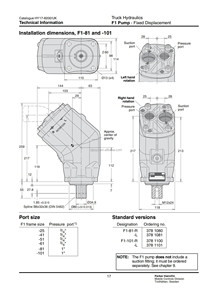Proveedor Chino F1-041-R-000 (3781040) Bomba Hidráulica Axial de Pistón Fija F1041R 000 350 Bar 1 Año de Garantía - Product Image 3