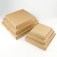 Cartons de pizzeria en kraft épais, biodégradables, écologiques, résistants, renforcés, ondulés, sur mesure