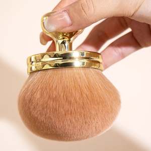 Belle qualité Big Body Tanner poudre réglage autobronzant brosse individuelle ABS maquillage brosse poignée <span class=keywords><strong>grand</strong></span> champignon poudre corps brosse - Product Image 1