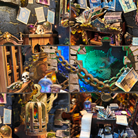 Kit de bricolage maison miniature en bois 3D Twilight Potion Mystic Realm pour adultes, prêt à l'emploi, idéal pour les amateurs de décoration de bibliothèque