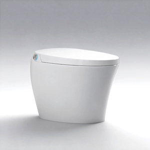 <span class=keywords><strong>VIVI</strong></span> SS-09 Toilette intelligente moderne monobloc avec bidet, réservoir encastré, chasse d'eau à déclenchement par pied, évacuation en S, pour salle de bain - Product Image 1