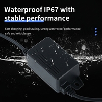 Chargeur de batterie étanche P67, entrée AC 100V à 240V, sortie DC 6V à 48V, matériau PC, protection contre les surtensions, prise EU/US, chargeur étanche
