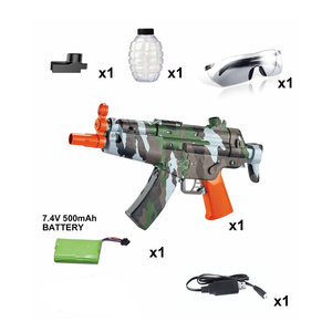 Giocattolo da Esterno Fai-da-Te, Modello di Pistola Spara Palline MP5K, Pistola ad Acqua Elettrica a Fuoco Continuo per Bambini - Product Image 6