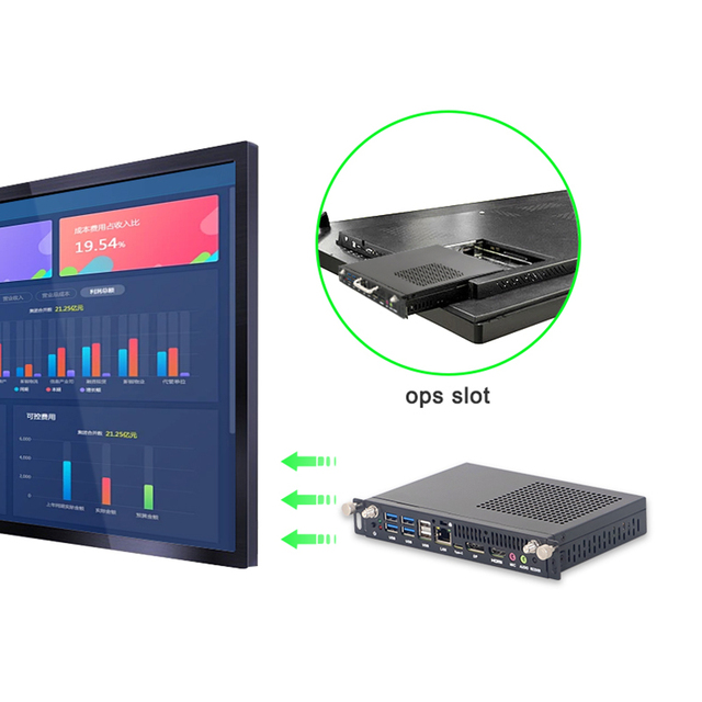 INYUDA OPS PC I5-12450H 8GB 256GB WIFI Embedded OPS PC Module 4K Display Computer OPS Mini PC for Industrial Whiteboard Computer